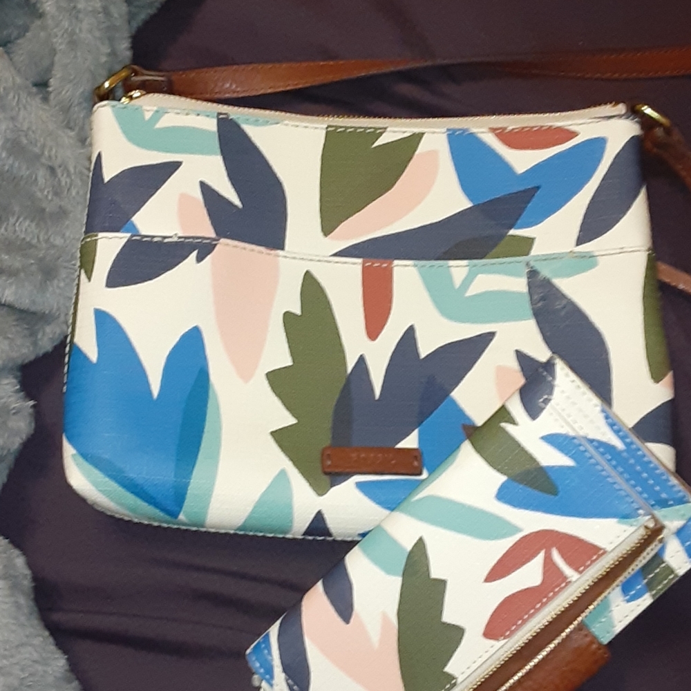 Fossil wallet and matching purse